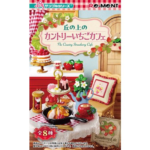 Re-ment Miniature Country Strawberry Cafe set 