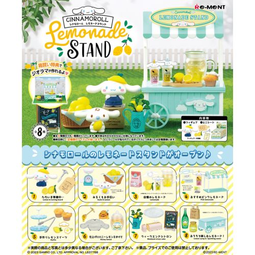 Re-ment Miniature Cinnamoroll Lemonade Stand Full Set