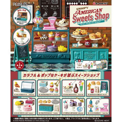 Re-ment  Snoopy's American Sweets Shop Set 