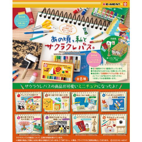 Re-ment Collection of Sakura Color Products Corp Stationery Set