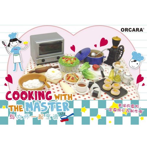 ORCARA Miniatures Cooking with Master kitchen Food Making Meal s