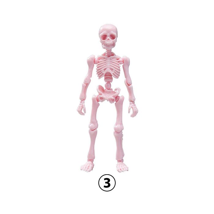 Re Ment Pose Skeleton Human 01 Human Strawberry Milk RARE 03