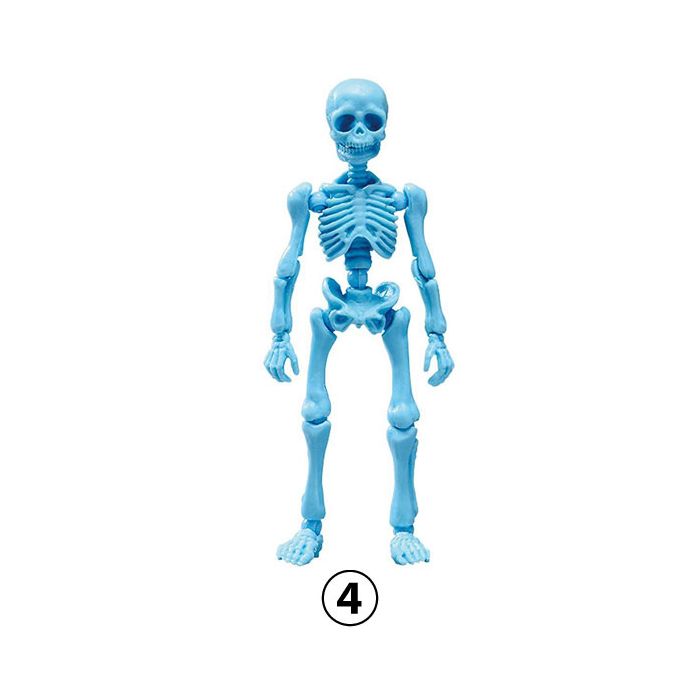 Re-Ment Miniature Pose Skeleton Human 01 Human (04) Blue Hawaii